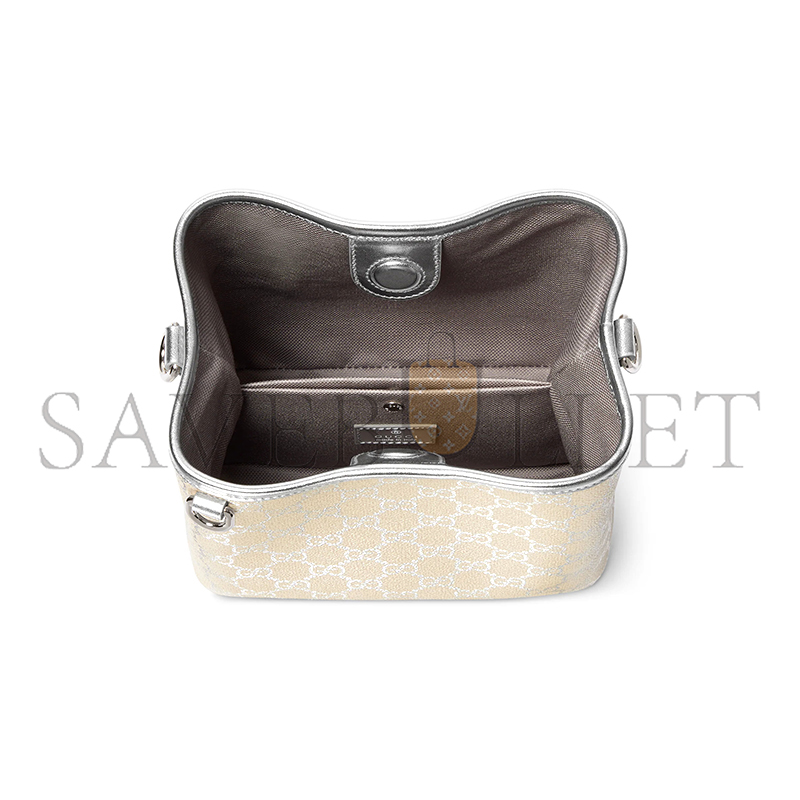 GUCCI GG EMBLEM SMALL BUCKET BAG ‎815118 (19*18*11cm)